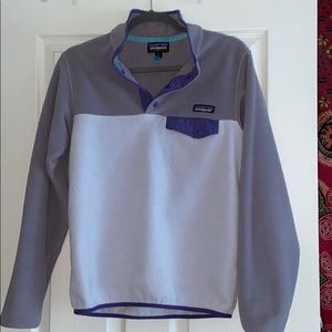 Fleece pull over jacket